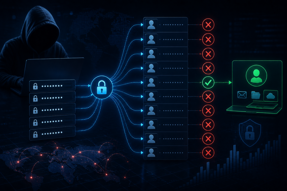 Password spraying 